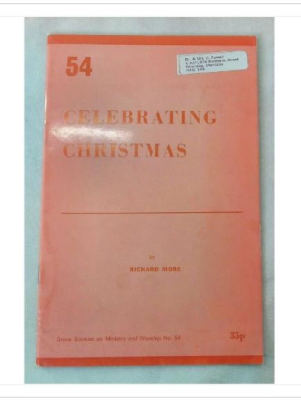 Celebrating Christmas Richard More 1977 First Impression Paperback Book Vintage